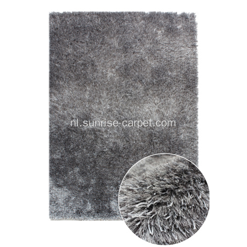 Dikke en Viscose Shaggy Rug mix kleur